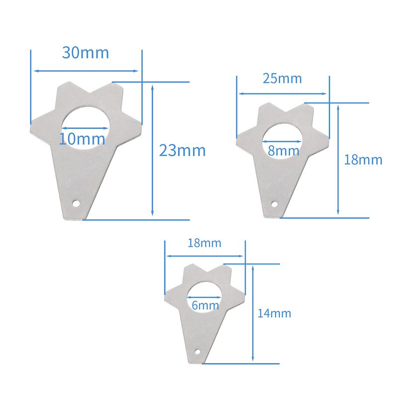 Stainless Steel 18 Piece Safety Lockwire Washer Set M6 M8 M10 for Motocross Motorbike