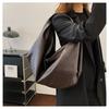 Big Black Shoulder Bags For Women Large Hobo Shopper Bag Solid Color Quality Soft Leather Crossbody Handbag Lady Travel Tote Bag