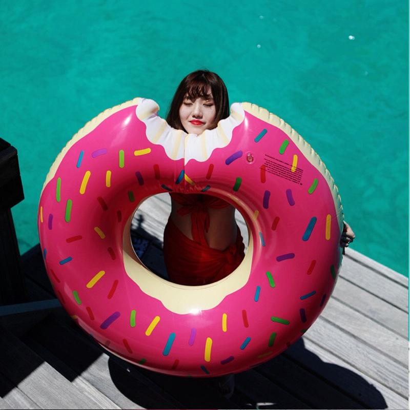 

Donut Inflatable Pool Float Swim Ring for Adult Kids Summer Water Party Swimming Circle Beach Pool Toy