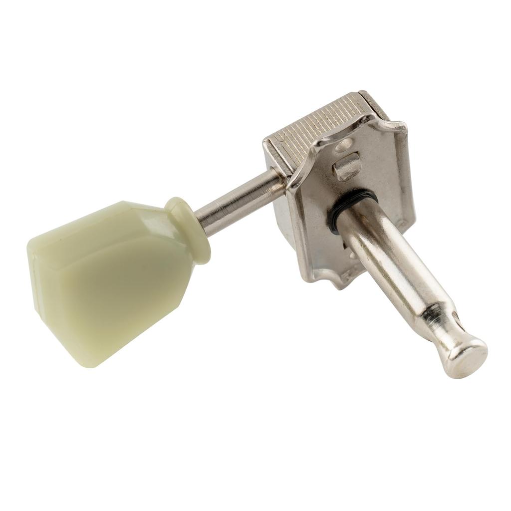 Musiclily Pro L3+R3 Vintage Kluson-Type Tuners for LP, SG, and Les Paul Electric/Acoustic Guitars, with Nickel Keystone Buttons