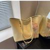 Large-capacity bag women's summer versatile new simple shoulder bag premium texture commuter tote bag