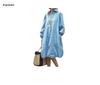 2026 Herbst/Winter Damen Einfarbig Knopf Lässig Strickjacke Kleid