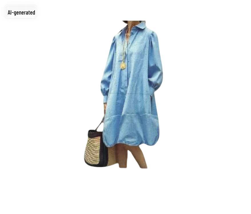 2026 Herbst/Winter Damen Einfarbig Knopf Lässig Strickjacke Kleid