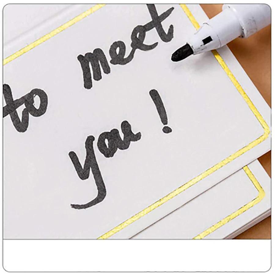 50/100pcs Gold Foil Table Card Wedding Name Guest Card, Seat Name Card Bouquet Gift Cardboard Cards Fo Multipurpose