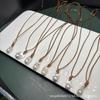 Baroque Pearl Black Leather Cord Adjustable Necklace