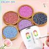 24 Grids 3mm Colored Resin Acrylic Flat Back Rhinestones for Nail Art Decorations