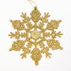 12pcs 10cm Glitter Powder Snowflake Xmas Ornaments Christmas Tree Decor Party Wedding DIY Home Decoration
