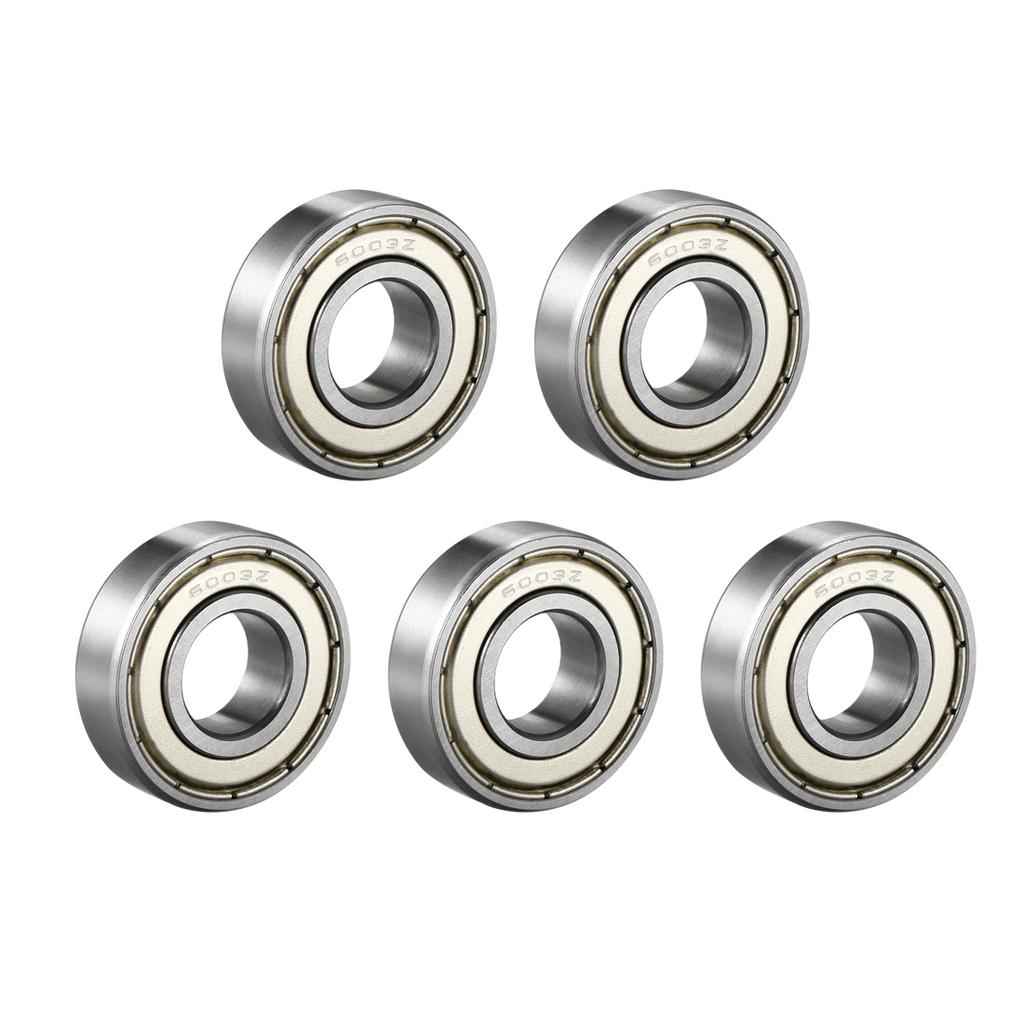 Motoforti 6003Z Cuscinetto a Sfere Profonde Singola Schermatura 60103 17mm x 35mm x 10mm Cuscinetti in Acciaio Cromato 10pz