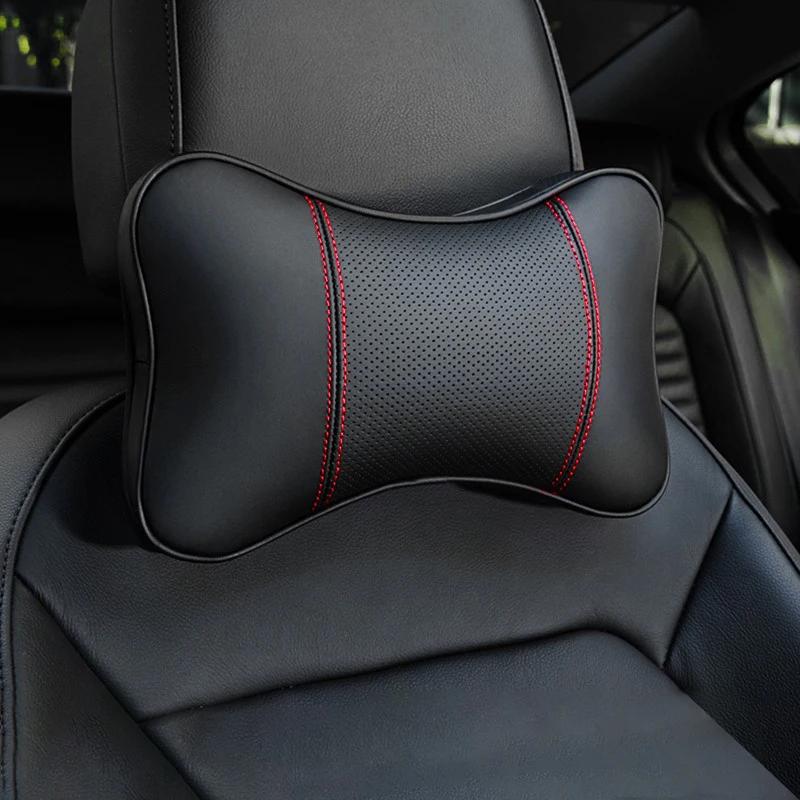 ACV1 2/4PCS Car Headrest Neck Pillow Seat Belt Shoulder Pads for Ford Ranger S-Max Focus Galaxy Mondeo Transit Tourneo Custom Ranger