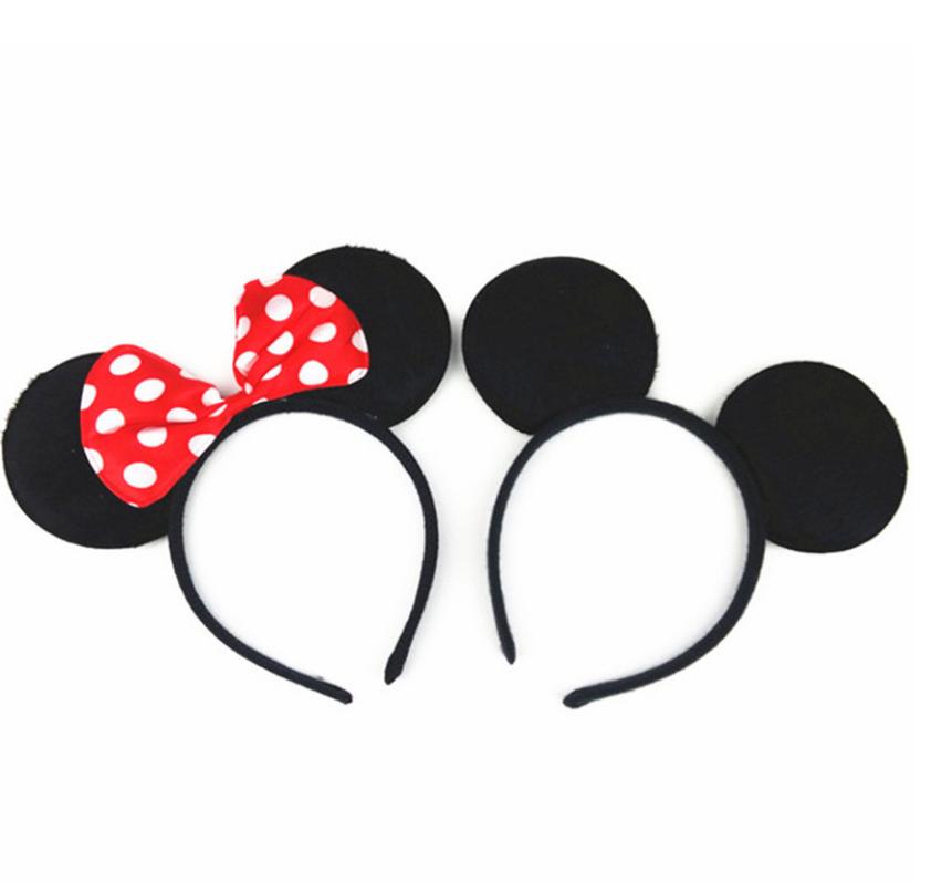 Cute Bow Mouse Ear Headbands for Girls Cartoon Hair Accessories with Lovely Design