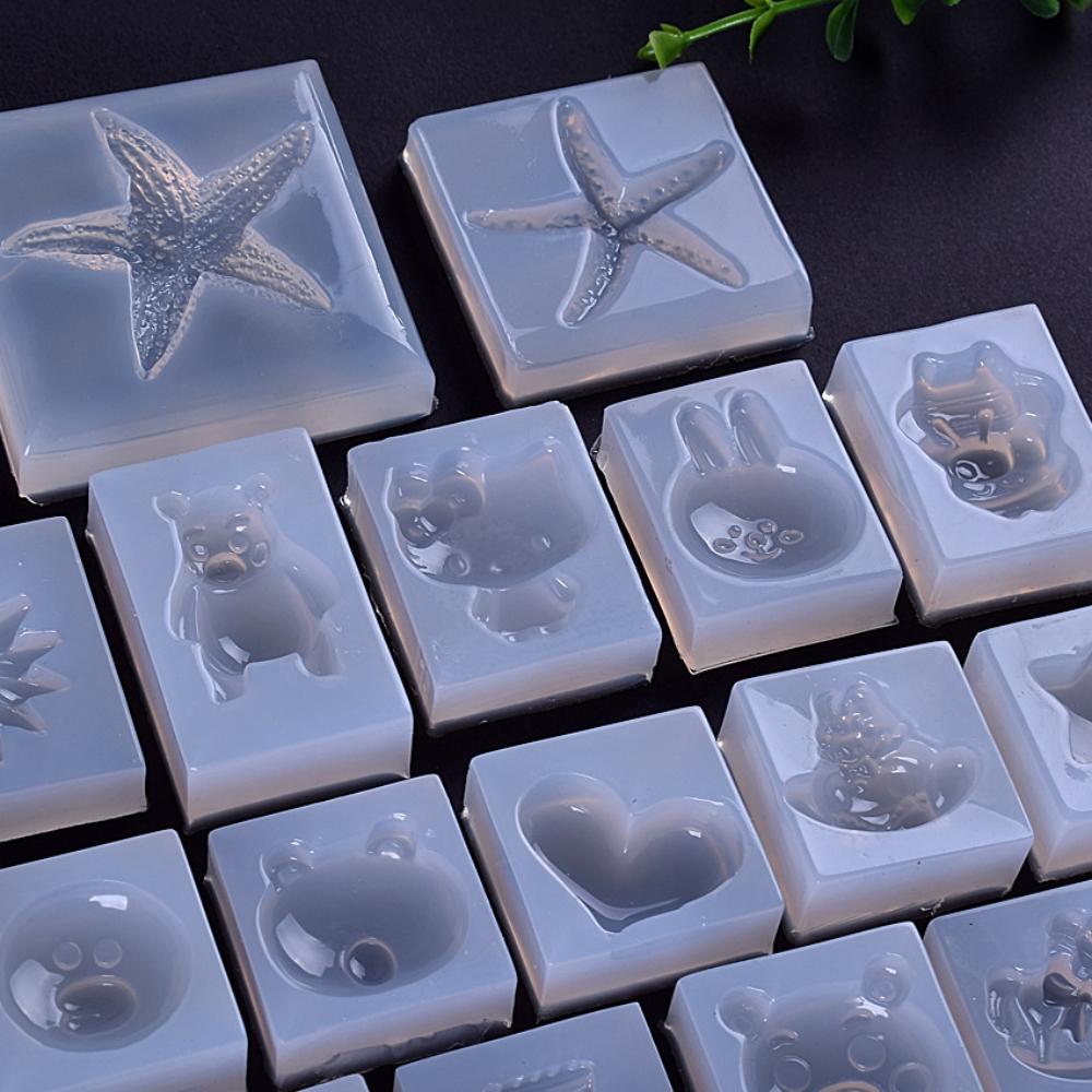 3D Cookie Cake Tray Silicone Mold Resin Drop Silicone Mold for DIY Party Dessert Muffin Biscuit Embossing Mould Box Christmas