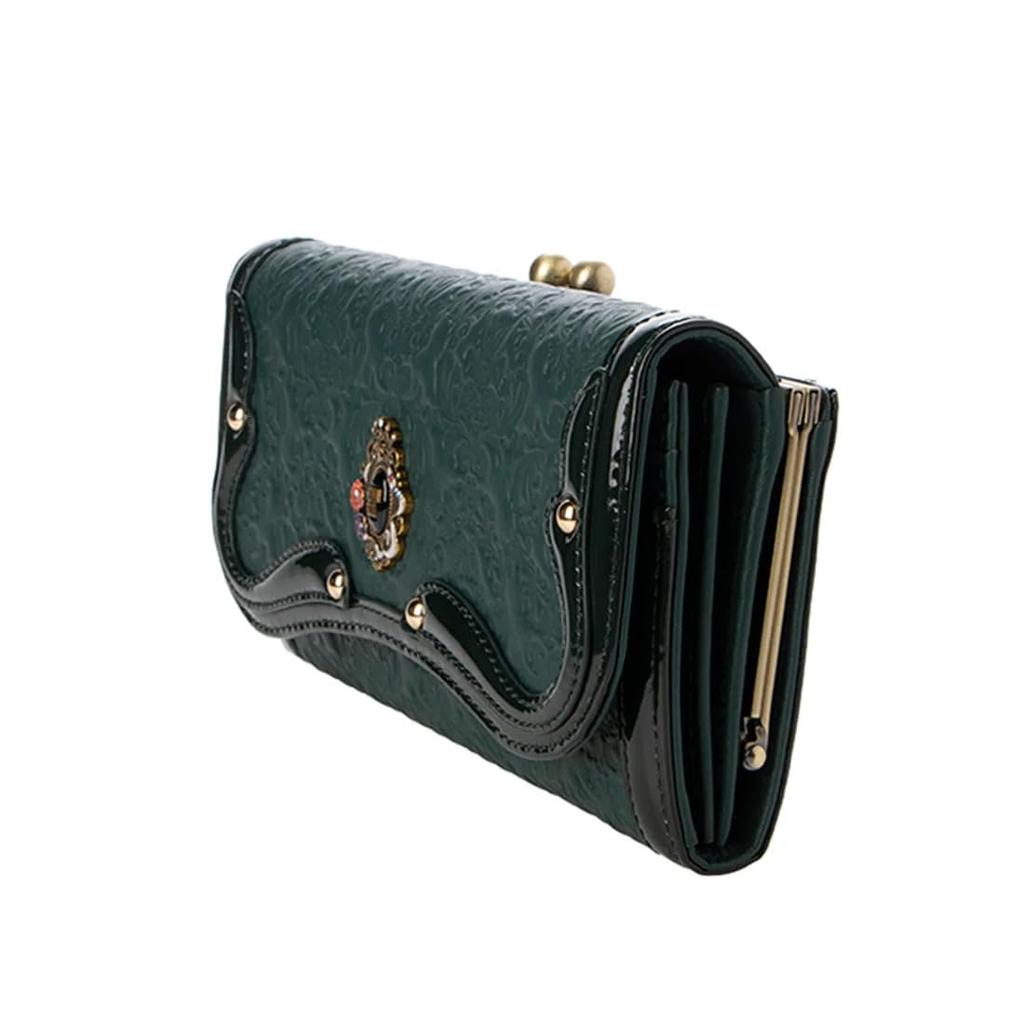 ANNA SUI Serpent Clasp Long Wallet with Bill Compartments and Card Large 316110 Black (Anna Sui) Wallet, Women's Slots, Capacity,