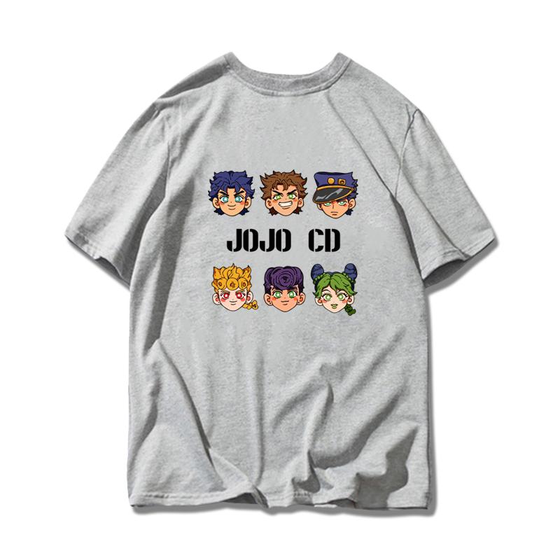 Jojo's Wonderful Adventure Empty Strip Xu Lun Stone Sea Sports Pure Cotton T-shirt Super Hot Men and Women Short-sleeved T-shirt