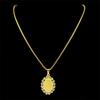 Arabic Quran Allah Medal Necklace for Women Men Stainless Steel Gold Color Islam Muslim Chain Jewelry Collar NZZZ747S02