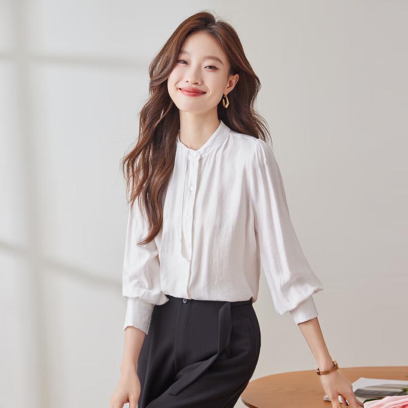 Tluoman Women s Elegant Long Sleeve Professional Shirt 2XL