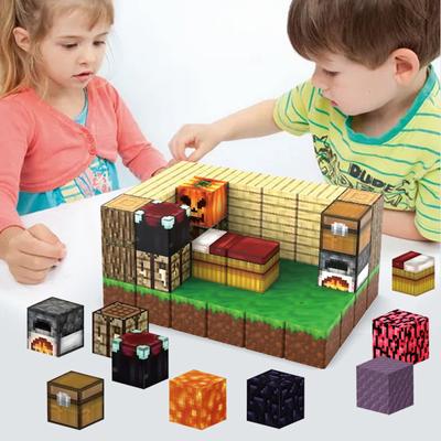 Magnetické blokové puzzle Stavebnica Magnetický svet pre chlapcov a dievčatá vo veku 3-5 6-8, Senzorické hračky pre batoľatá Darčeky pre 3+ ročné dievčatá a chlapcov