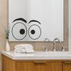 Personalized Simple Sketches of Eye-to-eye Bathroom Decoration Toilet Stickers