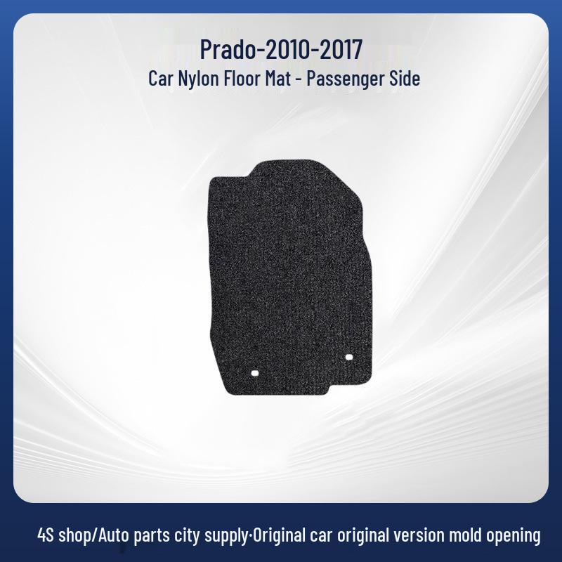 Black Suede Nylon Car Floor Mats for Toyota Prado 2010-2017