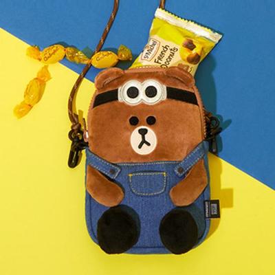 MINIONS X BROWN & FRIENDS Kollektion Braune Umhängetasche