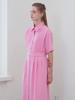 Illustrious Illusion Pink Pintuck Dress