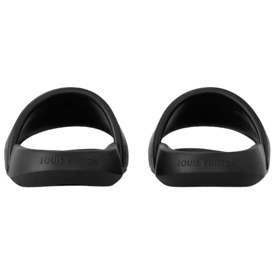 Louis Vuitton Waterfront MuleBlack Monogram Sandals 1AANNM