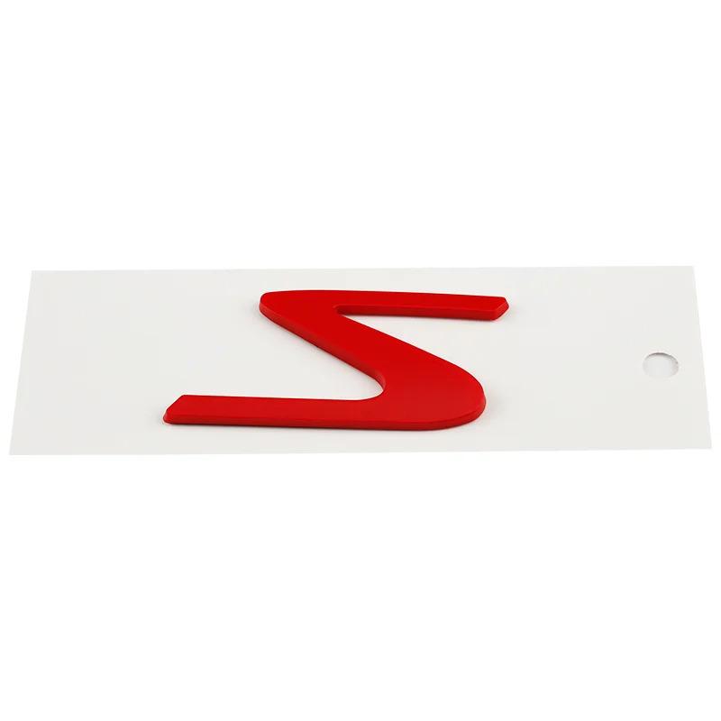 Car S Logo Trunk Body Badge Emblem Decals Sticker For Modena Levante Quattroporte Ghibli Granturismo Trofeo Accessories