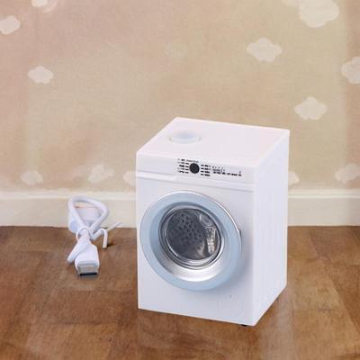 1/12 Dollhouse Washing Machine Miniature Furniture Doll Accessories Decoration for Bathroom