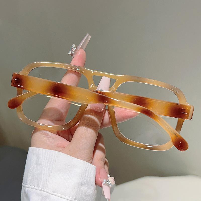 Vintage Anti Blue Light Optical Glasses Women Brand Designer Myopia Customize Prescription Reading Eye Glasses Flat Top Frame
