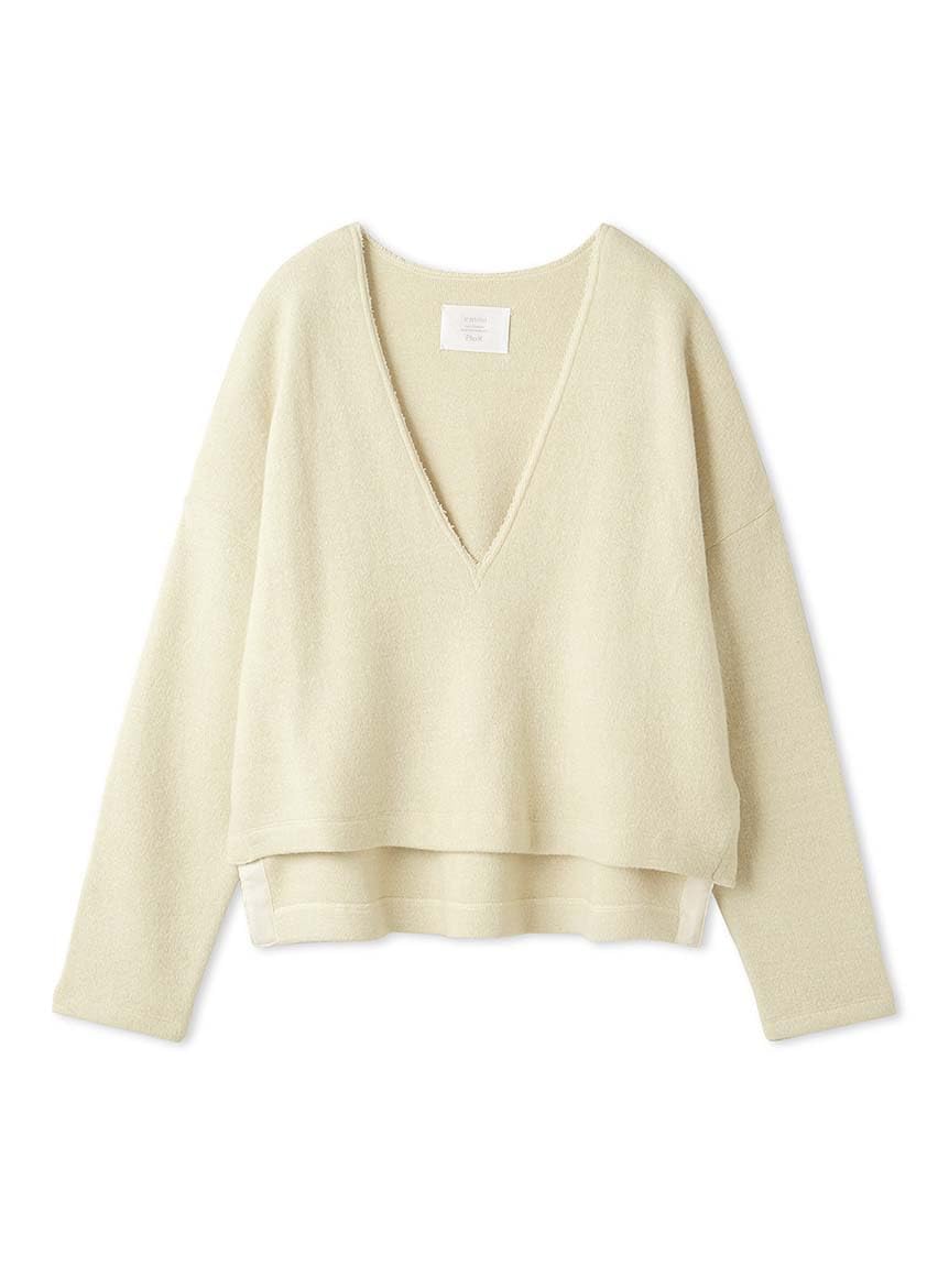 

Emi PlaX Wide Neck CRM Pullover, 13WCT245054, Women s