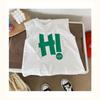 Boys and Girls Light Breathable Sleeveless Casual T-shirt Summer Children's Cotton Alphabet Cartoon Vest
