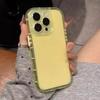 Transparent Jelly Soft Phone Case For 16 15 14 Plus 13 12 Pro Max Plain With Lens Protection Shockproof Fashion Cover