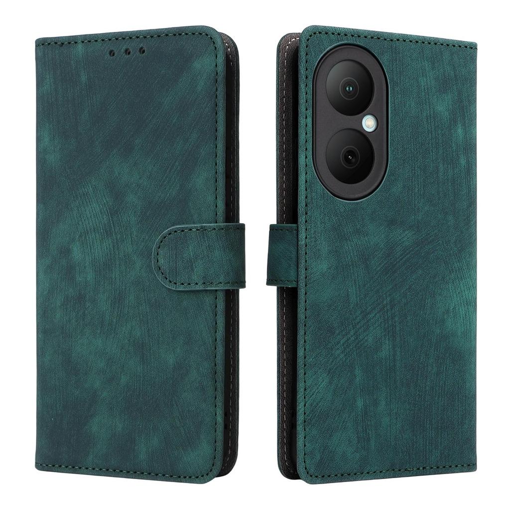 Flip Cover für Huawei Enjoy 80 4G PU-Leder Ganzkörperschutz Mit [RFID-Blockierung] Stoßfest Langlebig Retro Handyhülle