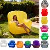 Transparenter aufblasbarer PVC-Sofastuhl Robuste Ausführung Ergonomisches Design Luftsofa zur Entspannung Außenbereich Garten Poolseite