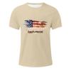 Men's Father's Day Flag Printed T-Shirt Men's Loose Casual Short Sleeve Top