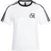 Tricou Regular cu Mânecă Scurtă Confortabil Respirabil Moale Prietenos cu Pielea Femei Topuri Alb JY7627