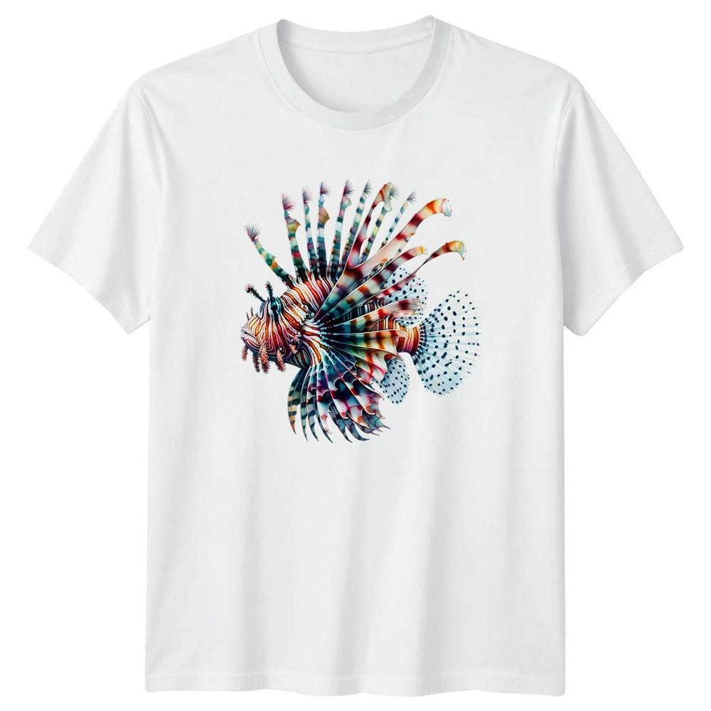 Lionfish Marine Life Animals Unisexs TShirt Unisexs Tee Graphic Unisex Top S