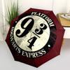 1pc Platform 9 3/4 Hogwarts Express Umbrella with Plastic Handle,Cartoon Pattern,Suitable for All Seasons Multi-functional Umbrella503