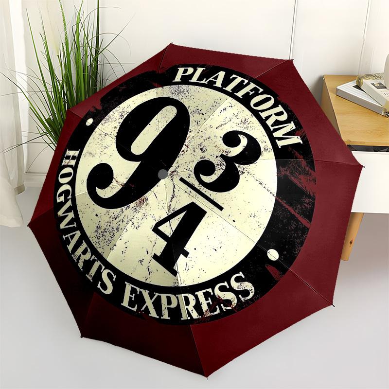 

1pc Platform 9 3/4 Hogwarts Express Umbrella with Plastic Handle,Cartoon Pattern,Suitable for All Seasons Multi-functional Umbrella503