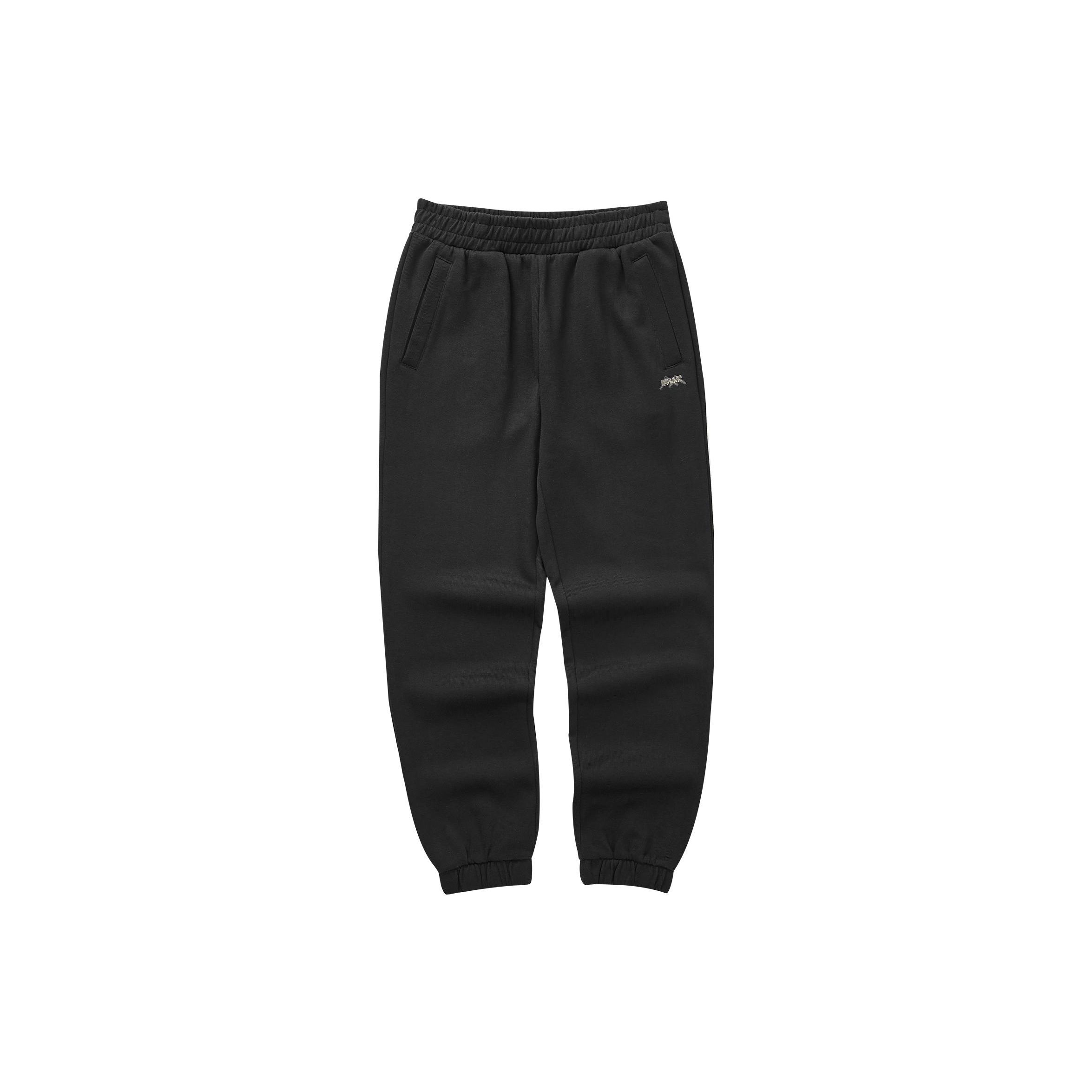 Skechers Stroll Series Solid Color Tapered Knit Joggers Women bottoms Carbon-Black L423W035-0018 S