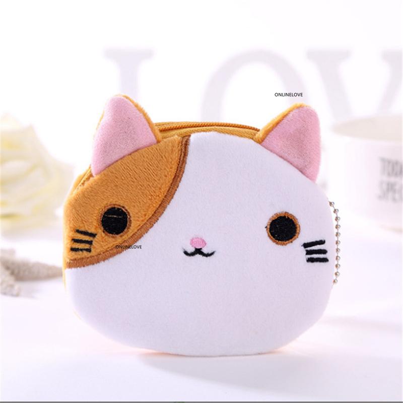 6Colors, For Choice - little 10cm Gift Coin BAG Purse , cat pocket coin pouch