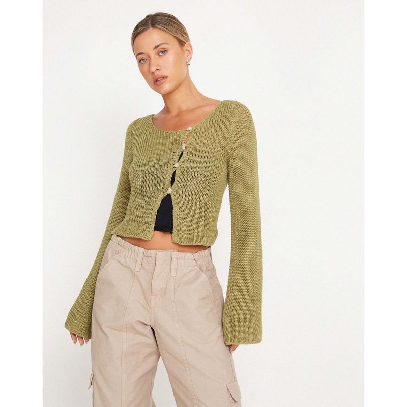 Fashion Special Women's Clothing Versatile Temperament Crew Neck Long Sleeves Short Crop Top Sexy Pullover Knitwear Tops Women