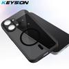 KEYSION Magnetic Phone Case for for Xiaomi POCO X8 Pro Max Silicone+PC Matte Translucent Shockproof Cover for POCO X8 Pro Max