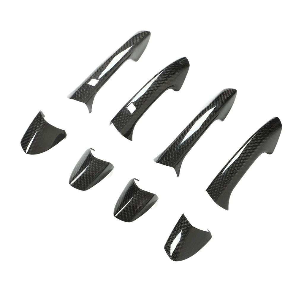 Zewnętrzna osłona klamki drzwiowej z prawdziwego włókna węglowego, zamiennik dla Mercedesa?Benz W204 W212 W218 W207