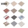Breathable Office Chair Mat Cotton Linen Pad with Ties, Square Summer Seat Lace Decorative Trim, 15.75" x Washable for Dining Rattan