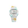 Casio BABY-G Summer Flowers West Coast Beach Trend Fashion Vitality Bright Color Ice Cream Small Square LCD Display Quartz Resin Watch BGD-560CF-7