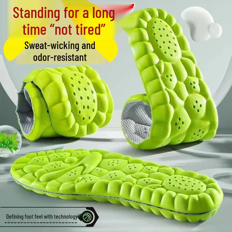 Military Training Insoles - Odor-Resistant, Breathable, Sweat-Absorbing, Shock-Absorbing for Long-Lasting Comfort in Men's & Women's Sports.