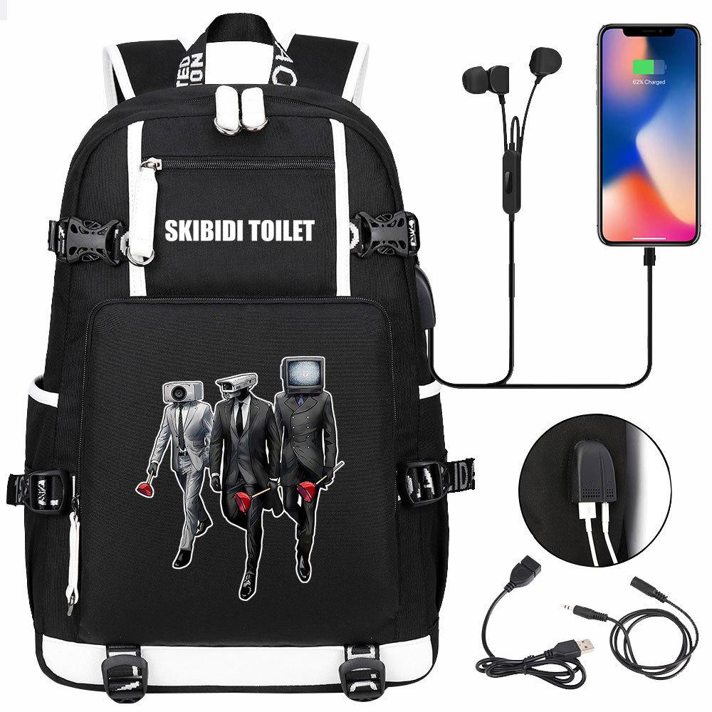 3-teiliges Schulrucksack-Set für Schüler Große Kapazität Oxford-Stoff Schultasche mit Schultergurt und Federmäppchen