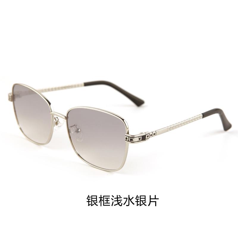 Fashion trend European beautiful women's metal sunglasses high sense street shot sunscreen anti-ultraviolet sunglasses men