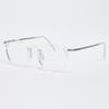 Alloaiweeo [The Air] Al5301 2011G Ultra-Lightweight Minimal Round Transparent Clear Eyeglass Frame Blue Light Lens Selection