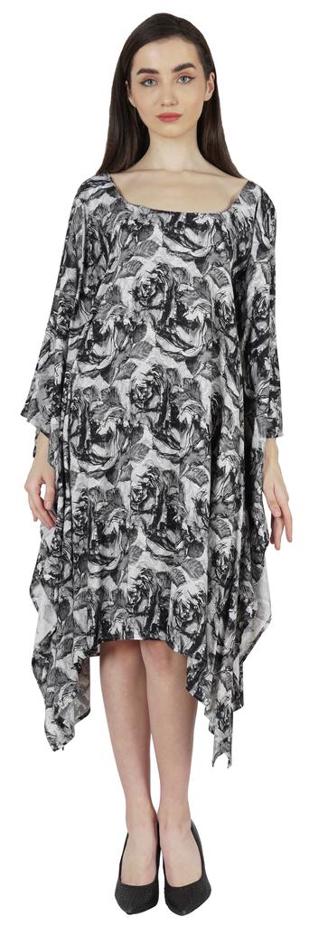 Moomaya Women  s  Short  Tunic  Kaftan  Casual Kimono Mini Beach Dress Swimsuit Cover Up